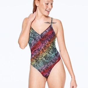 V-neck PINK body suit